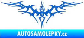 Samolepka Tetování 024 3D karbon modrý
