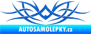 Samolepka Tetování 025 3D karbon modrý