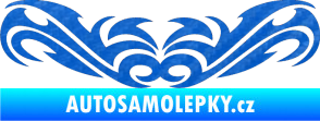 Samolepka Tetování 036 3D karbon modrý