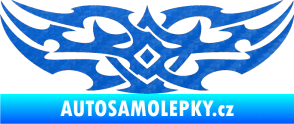 Samolepka Tetování 037 3D karbon modrý
