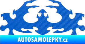 Samolepka Tetování 039 3D karbon modrý