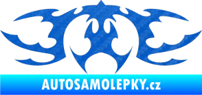 Samolepka Tetování 041 3D karbon modrý