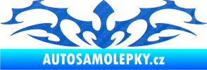 Samolepka Tetování 043 3D karbon modrý