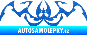 Samolepka Tetování 045 3D karbon modrý