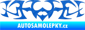 Samolepka Tetování 047 3D karbon modrý