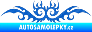 Samolepka Tetování 052 3D karbon modrý