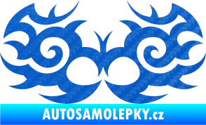 Samolepka Tetování 056 3D karbon modrý