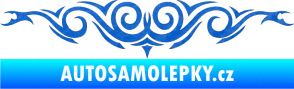 Samolepka Tetování 057 3D karbon modrý