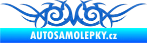 Samolepka Tetování 058 3D karbon modrý