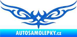 Samolepka Tetování 060 3D karbon modrý