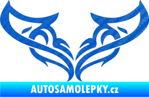 Samolepka Tetování 063 3D karbon modrý