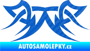 Samolepka Tetování 064 3D karbon modrý