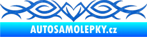 Samolepka Tetování 073 3D karbon modrý