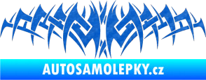 Samolepka Tetování 075 3D karbon modrý
