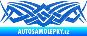 Samolepka Tetování 076 3D karbon modrý