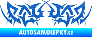 Samolepka Tetování 083 3D karbon modrý