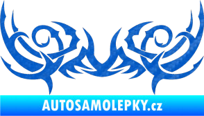 Samolepka Tetování 085 3D karbon modrý