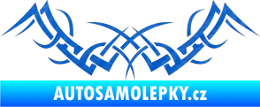 Samolepka Tetování 087 3D karbon modrý