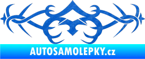 Samolepka Tetování 099 3D karbon modrý