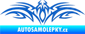 Samolepka Tetování 103 3D karbon modrý