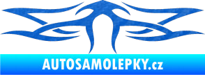 Samolepka Tetování 104 3D karbon modrý
