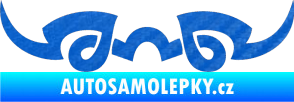 Samolepka Tetování 127 3D karbon modrý