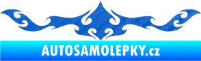 Samolepka Tetování 132 3D karbon modrý