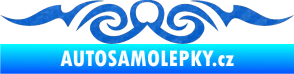 Samolepka Tetování 133 3D karbon modrý