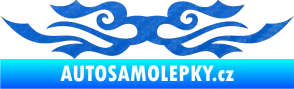 Samolepka Tetování 134 3D karbon modrý