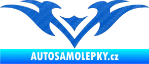 Samolepka Tetování 136 3D karbon modrý