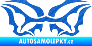 Samolepka Tetování 138 3D karbon modrý