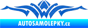 Samolepka Tetování 140 3D karbon modrý