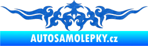 Samolepka Tetování 142 3D karbon modrý