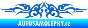 Samolepka Tetování 143 3D karbon modrý