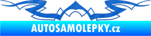 Samolepka Tetování 145 3D karbon modrý