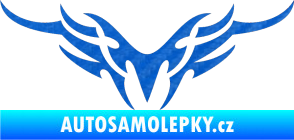 Samolepka Tetování 148 3D karbon modrý