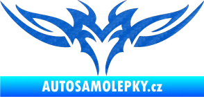 Samolepka Tetování 150 3D karbon modrý