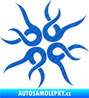 Samolepka Tetování 156 3D karbon modrý