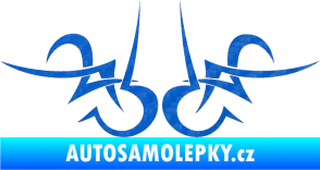 Samolepka Tetování 189 3D karbon modrý
