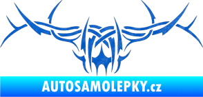 Samolepka Tetování 192 3D karbon modrý