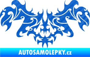 Samolepka Tetování 193 3D karbon modrý