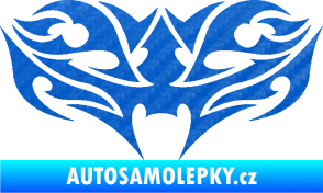 Samolepka Tetování 200 3D karbon modrý