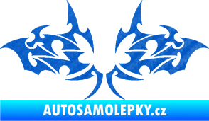 Samolepka Tetování 206 3D karbon modrý