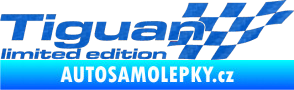 Samolepka Tiguan limited edition pravá 3D karbon modrý