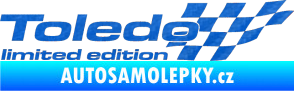 Samolepka Toledo limited edition pravá 3D karbon modrý