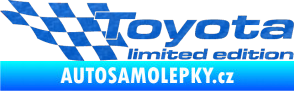 Samolepka Toyota limited edition levá 3D karbon modrý