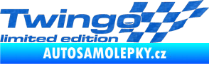 Samolepka Twingo limited edition pravá 3D karbon modrý