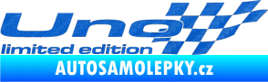 Samolepka Uno limited edition pravá 3D karbon modrý