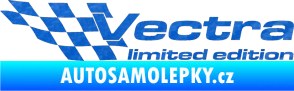 Samolepka Vectra limited edition levá 3D karbon modrý