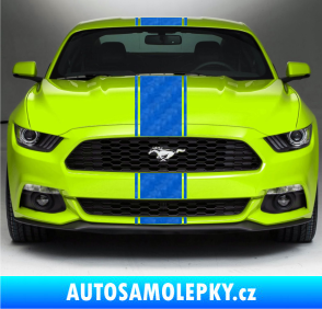 Samolepka Viper pruhy 1,5 cm + 20 cm + 1,5 cm 3D karbon modrý